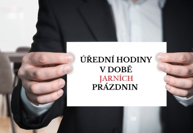 Úřední hodiny v době jarních prázdnin